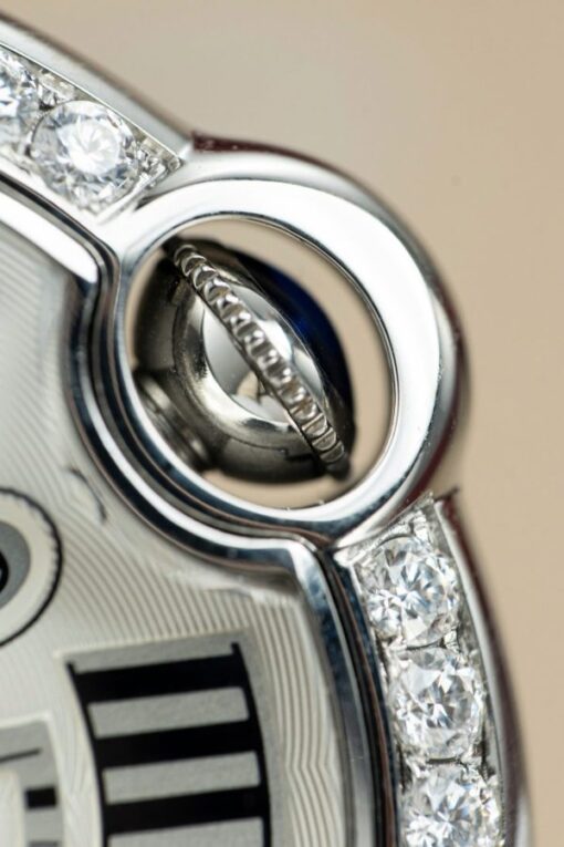 Cartier Ballon Bleu WE9009Z3 White Dial Replica Watch Bezel Diamond Moissanite AF Factory 42mm - Image 15