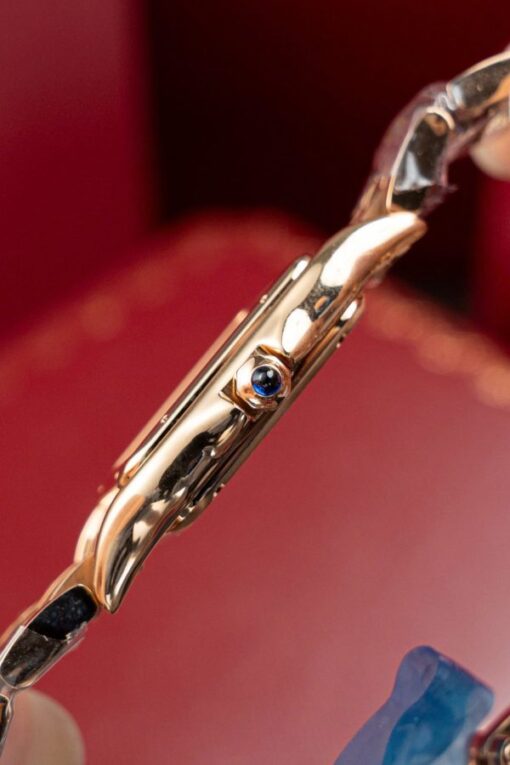 Cartier Panthere W2PN0007 White Dial Fake Watch Rose Gold 27x37mm - Image 6