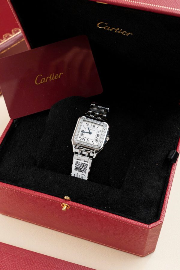 Cartier Panthere W2PN0007 Replica Watch White Dial Metal Wire 27x37mm - Image 4
