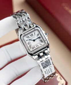 Cartier Panthere W2PN0007 Replica Watch White Dial Metal Wire 27x37mm