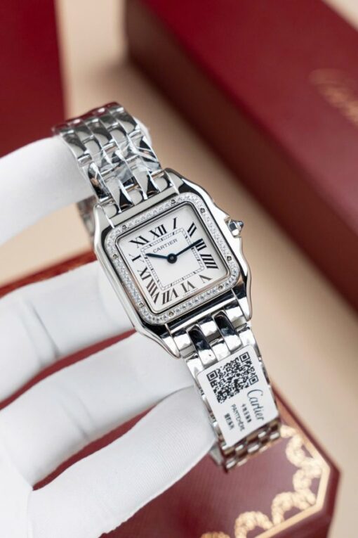 Cartier Panthere W2PN0007 Replica Watch White Dial Metal Wire 27x37mm - Image 2