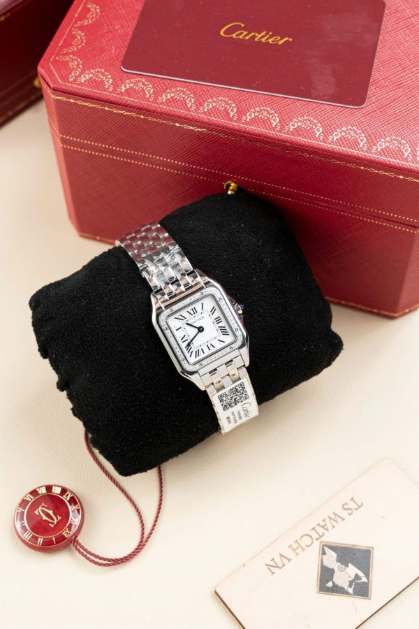 Cartier Panthere W2PN0007 Replica Watch White Dial Metal Wire 27x37mm - Image 3