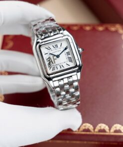 Cartier Clone Watch Panthere WGPN0007 Women White Dial 27x37mm