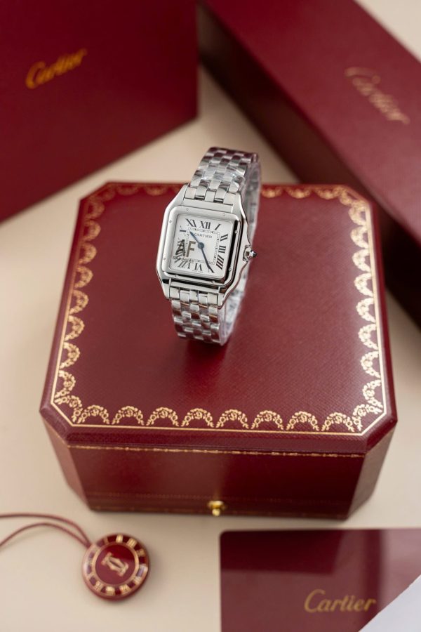 Cartier Clone Watch Panthere WGPN0007 Women White Dial 27x37mm - Image 4