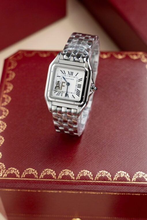 Cartier Clone Watch Panthere WGPN0007 Women White Dial 27x37mm - Image 3