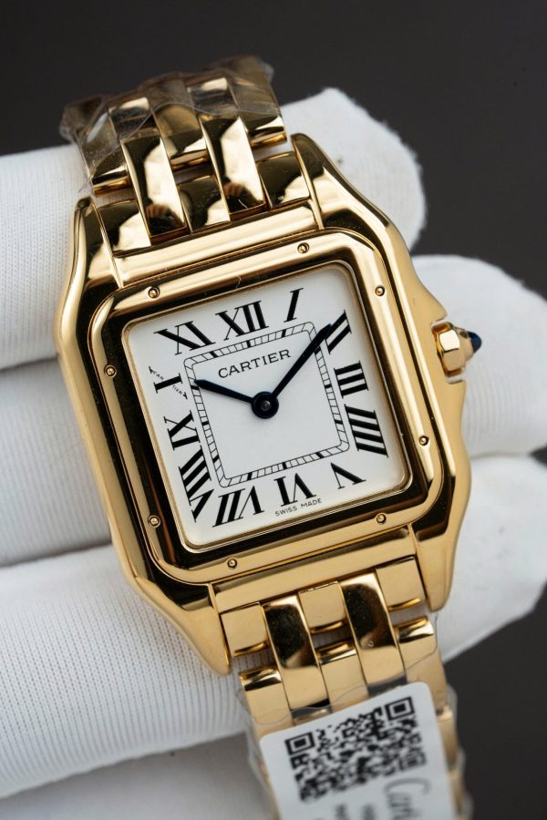 Cartier Panthere WGPN0009 Fake Watch White Dial Metal Wire 27x37mm - Image 6