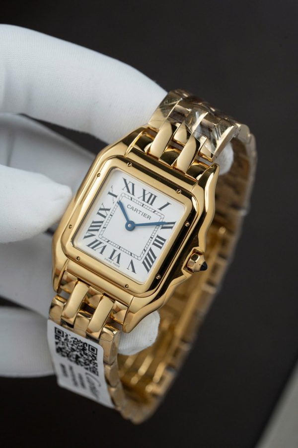 Cartier Panthere WGPN0009 Fake Watch White Dial Metal Wire 27x37mm - Image 4