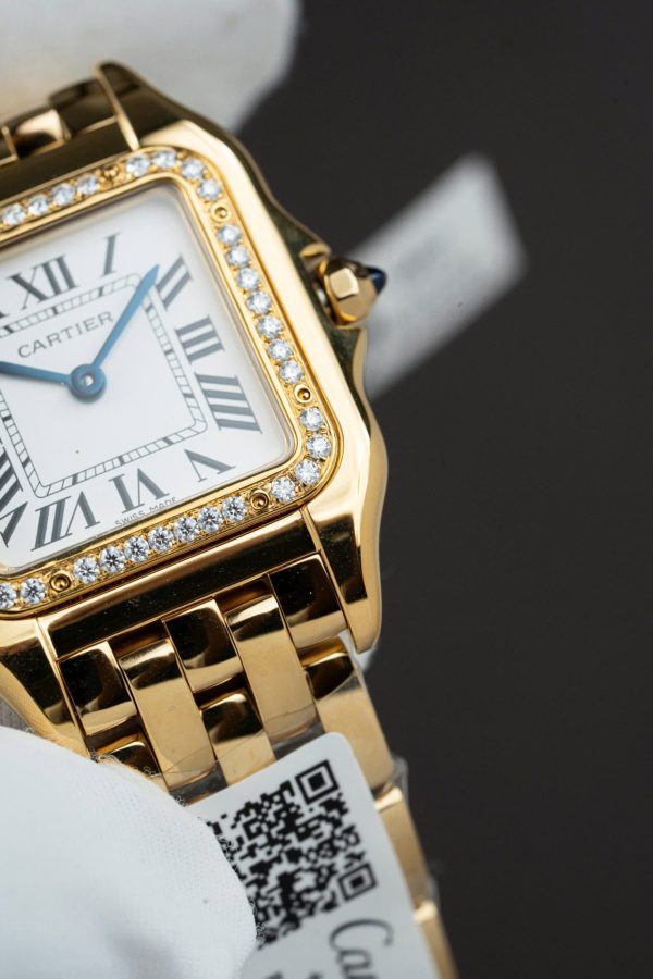 Cartier Panthere WJPN0015 White Dial Replica Watch Bezel Diamonds Moissanite 27x37mm - Image 9