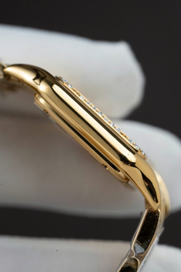 Cartier Panthere WJPN0015 White Dial Replica Watch Bezel Diamonds Moissanite 27x37mm - Image 12