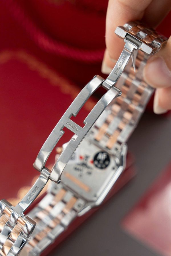 Cartier Panthere WSPN007 Demi Rose Gold Replica Watch Diamonds Moissanite Hong Kong 27x37mm - Image 13