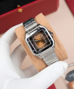 Alternative view of Cartier Santos WSA0065 Replica Watch Women Dial Brown BV Factory 35mm