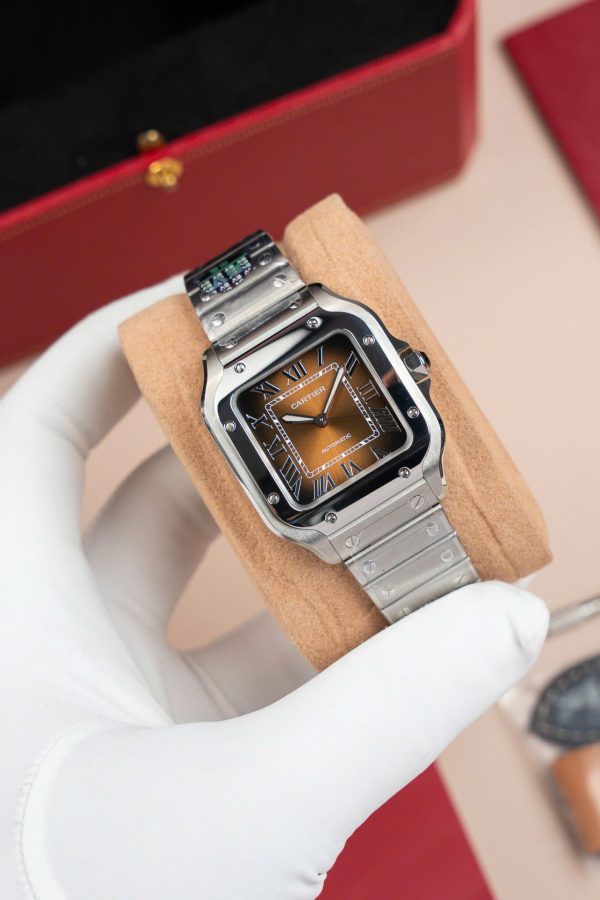 Cartier Santos WSA0065 Replica Watch Women Dial Brown BV Factory 35mm - Image 2