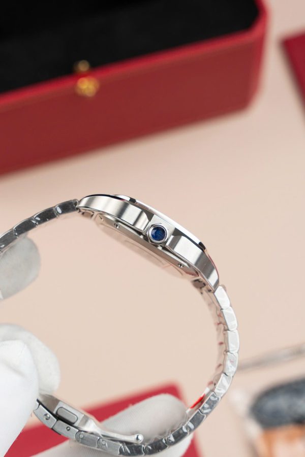 Cartier Santos WSA0065 Replica Watch Women Dial Brown BV Factory 35mm - Image 8