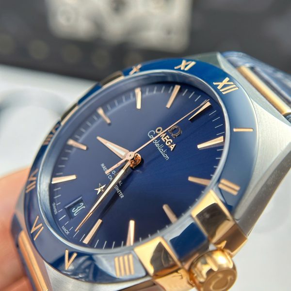 Omega Constellation Best Replica Watch Bezel Ceramic Blue VS Factory 41mm - Image 7