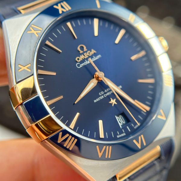 Omega Constellation Best Replica Watch Bezel Ceramic Blue VS Factory 41mm - Image 6