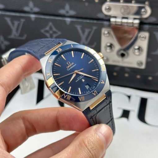 Omega Constellation Best Replica Watch Bezel Ceramic Blue VS Factory 41mm - Image 5