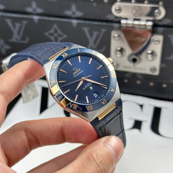 Omega Constellation Best Replica Watch Bezel Ceramic Blue VS Factory 41mm - Image 5