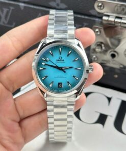 Alternative view of Omega Seamaster Co-Axial Replica 11 Watch Blue Dial Automatic VS Factory 41mm