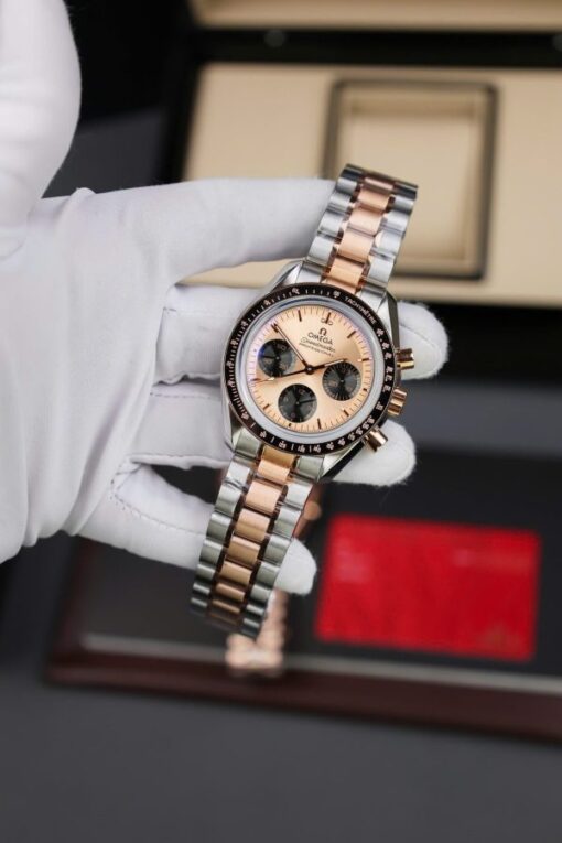 Omega SpeedMaster Fake Watch MoonWatch Demi Rose Gold 42mm - Image 4