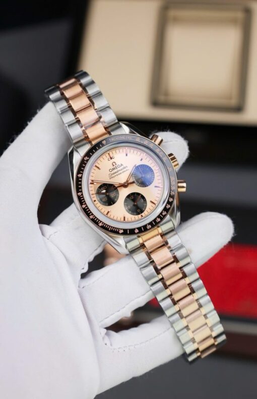 Omega SpeedMaster Fake Watch MoonWatch Demi Rose Gold 42mm - Image 3