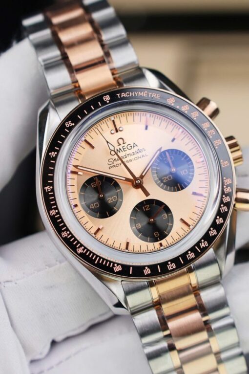 Omega SpeedMaster Fake Watch MoonWatch Demi Rose Gold 42mm - Image 6