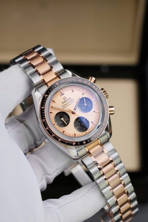 Omega SpeedMaster Fake Watch MoonWatch Demi Rose Gold 42mm - Image 5