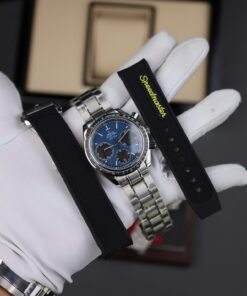 Omega Speedmaster Replica Watch Racing Chronograph Dial Blue 40mm