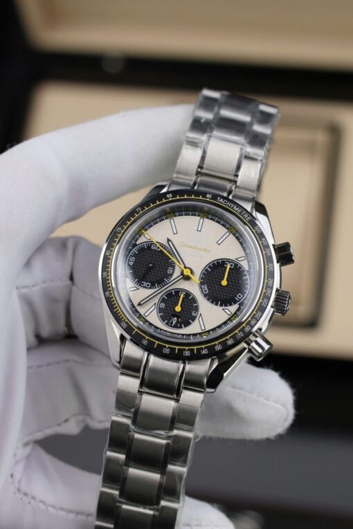 Omega Speedmaster Copies Watches Racing Chronograph Gray Dial 40mm - Image 5