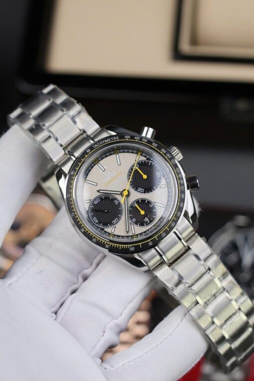 Omega Speedmaster Copies Watches Racing Chronograph Gray Dial 40mm - Image 6