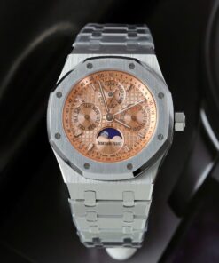 Audemars Piguet 26574 Replica Watches Salmon Dial Metal Wire 41mm
