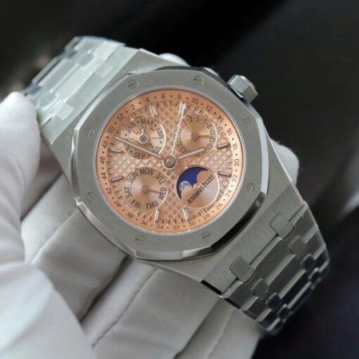 Audemars Piguet 26574 Replica Watches Salmon Dial Metal Wire 41mm - Image 4