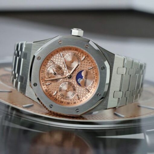 Audemars Piguet 26574 Replica Watches Salmon Dial Metal Wire 41mm - Image 5
