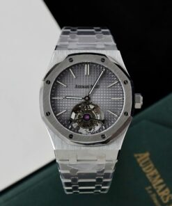 Audemars Piguet Copies Watches Royal Oak Tourbillon Gray Dial Metal Wire 41mm