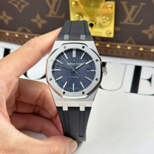 Audemars Piguet Royal Oak 15400ST Replica Watch Blue Dial Rubber Strap APS Factory 41mm - Image 2