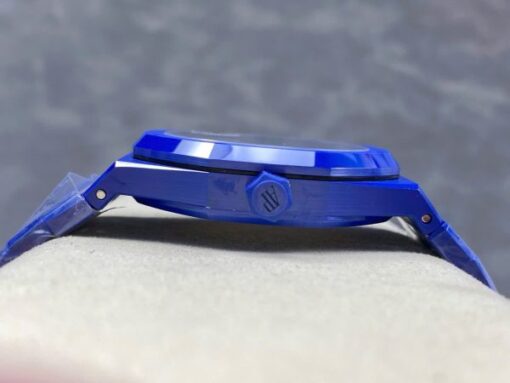 Audemars Piguet Best Copies Watch Royal Oak 15500 Ceramic Blue APS Factory 41mm - Image 8