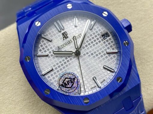 Audemars Piguet Best Copies Watch Royal Oak 15500 Ceramic Blue APS Factory 41mm - Image 7