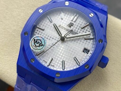 Audemars Piguet Best Copies Watch Royal Oak 15500 Ceramic Blue APS Factory 41mm - Image 6