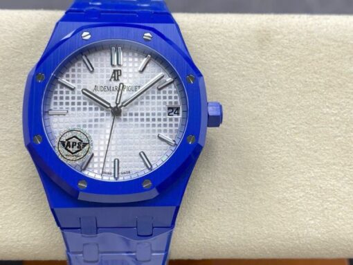 Audemars Piguet Best Copies Watch Royal Oak 15500 Ceramic Blue APS Factory 41mm - Image 5