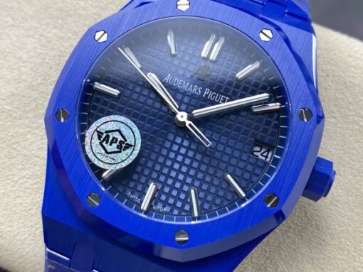Audemars Piguet Replica Watch Royal Oak 15500 Ceramic Blue APS Factory 41mm - Image 6