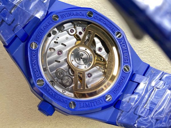 Audemars Piguet Replica Watch Royal Oak 15500 Ceramic Blue APS Factory 41mm - Image 9