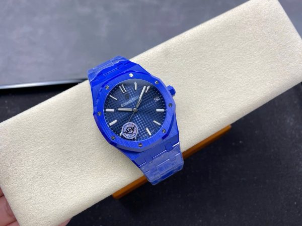 Audemars Piguet Replica Watch Royal Oak 15500 Ceramic Blue APS Factory 41mm - Image 2