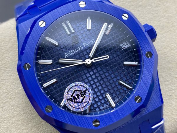 Audemars Piguet Replica Watch Royal Oak 15500 Ceramic Blue APS Factory 41mm - Image 5