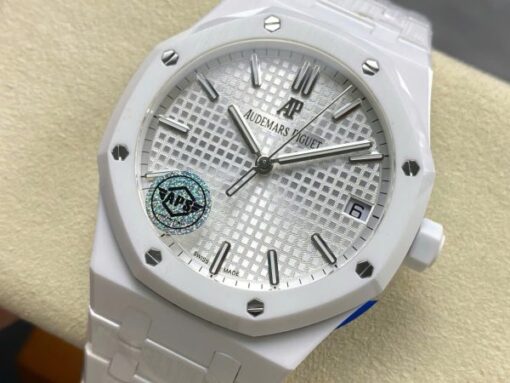 Audemars Piguet Royal Oak 15500 Best Copies Watch White Ceramic APS Factory 41mm - Image 5