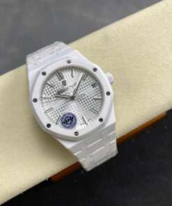 Audemars Piguet Royal Oak 15500 Best Copies Watch White Ceramic APS Factory 41mm