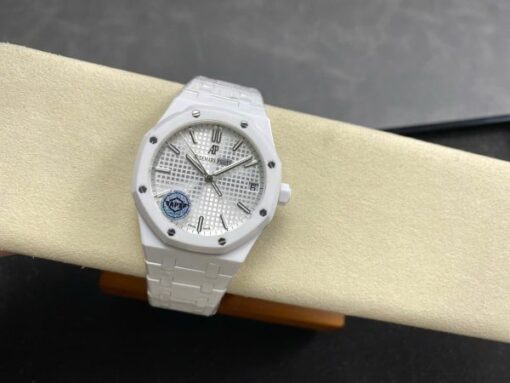 Audemars Piguet Royal Oak 15500 Best Copies Watch White Ceramic APS Factory 41mm - Image 3