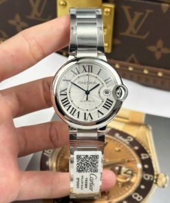 Cartier Ballon Bleu Replica Watch White Dial Metal Wire AF Factory 40mm