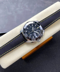 TAG Heuer Replica Watches Best Quality Aquaracer Black Leather Strap 43mm
