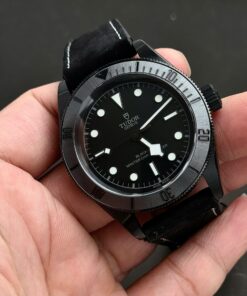 Tudor Black Bay Black Ceramic M79210CNU Best Replica Watch Leather Strap 41mm