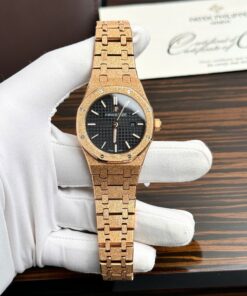 Audemars Piguet Replica Watches Royal Oak 67653OR Women Quartz Movement 34mm