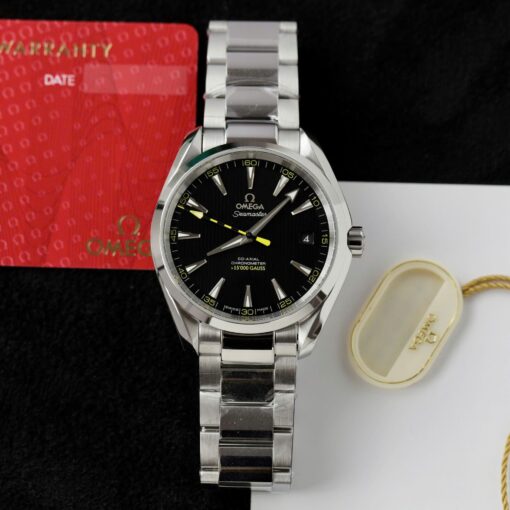 Omega Imitation Watches Seamaster Aqua Terra 150M Black Dial Metal Wire VS Factory 41mm